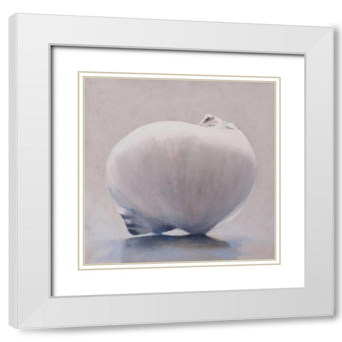 Full Moon White Modern Wood Framed Art Print with Double Matting by Witkowski, Chris