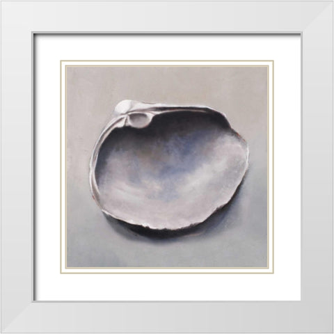Storm Tousle White Modern Wood Framed Art Print with Double Matting by Witkowski, Chris