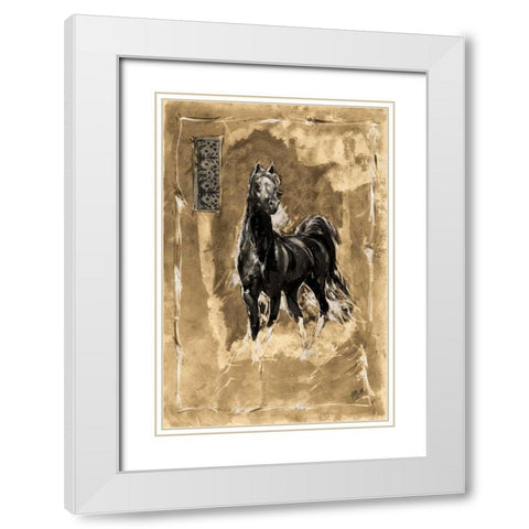 Quick Silver White Modern Wood Framed Art Print with Double Matting by Wiley, Marta G.