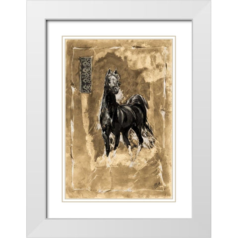 Quick Silver White Modern Wood Framed Art Print with Double Matting by Wiley, Marta G.