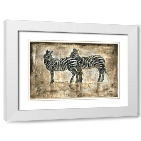 Affection White Modern Wood Framed Art Print with Double Matting by Wiley, Marta G.