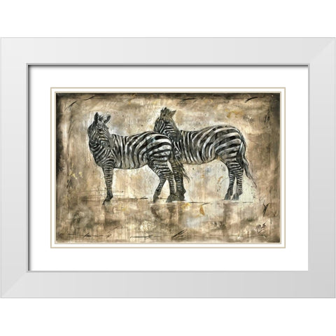 Affection White Modern Wood Framed Art Print with Double Matting by Wiley, Marta G.