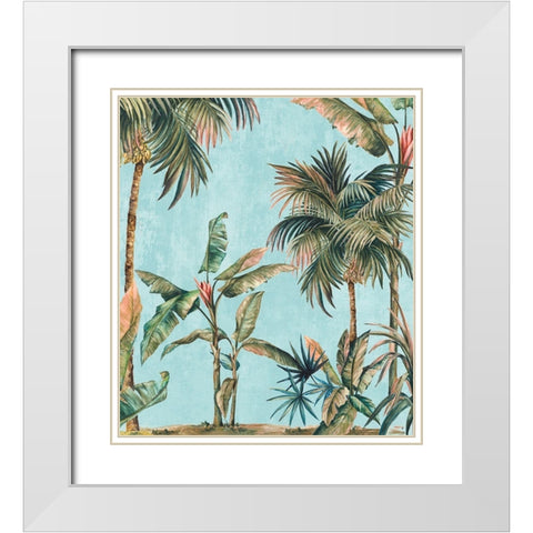 Lavish White Modern Wood Framed Art Print with Double Matting by Watts, Eva