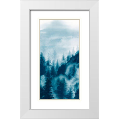 Foggy Dew II White Modern Wood Framed Art Print with Double Matting by Watts, Eva