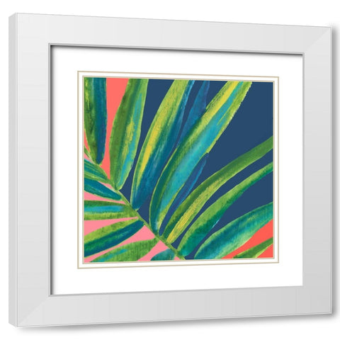 Smoldering Haze White Modern Wood Framed Art Print with Double Matting by Watts, Eva
