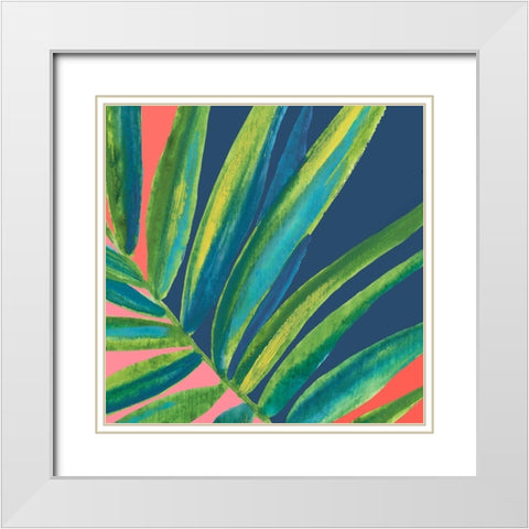 Smoldering Haze White Modern Wood Framed Art Print with Double Matting by Watts, Eva