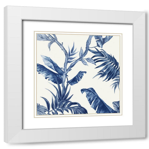 Tropical Paradiso I White Modern Wood Framed Art Print with Double Matting by Watts, Eva