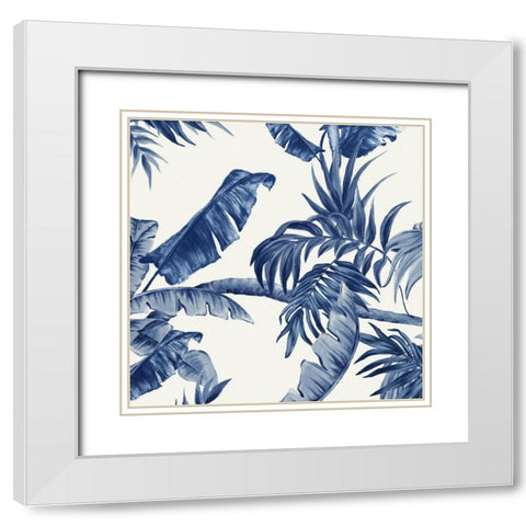 Tropical Paradiso II White Modern Wood Framed Art Print with Double Matting by Watts, Eva