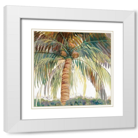 Tropics I White Modern Wood Framed Art Print with Double Matting by Joy, Julie