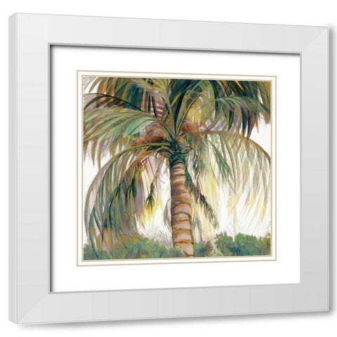 Tropics II White Modern Wood Framed Art Print with Double Matting by Joy, Julie