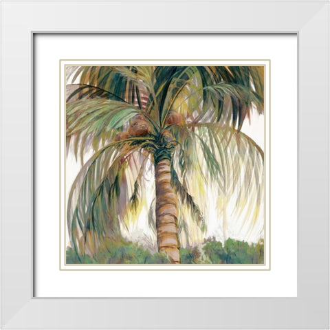 Tropics II White Modern Wood Framed Art Print with Double Matting by Joy, Julie