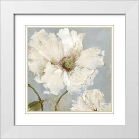 Cadence I White Modern Wood Framed Art Print with Double Matting by Jensen, Asia