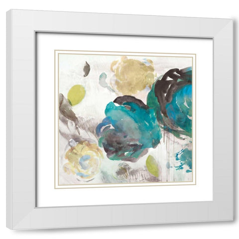 Seasons I White Modern Wood Framed Art Print with Double Matting by Jensen, Asia