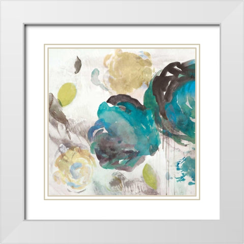 Seasons I White Modern Wood Framed Art Print with Double Matting by Jensen, Asia