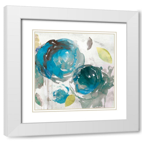Seasons II White Modern Wood Framed Art Print with Double Matting by Jensen, Asia