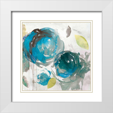 Seasons II White Modern Wood Framed Art Print with Double Matting by Jensen, Asia