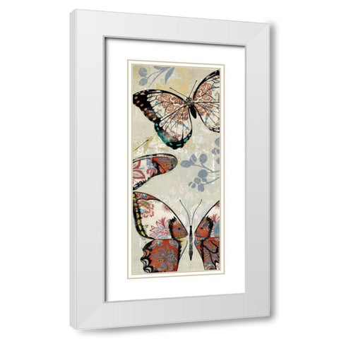 Flight of Fancy I - Mini White Modern Wood Framed Art Print with Double Matting by Jensen, Asia
