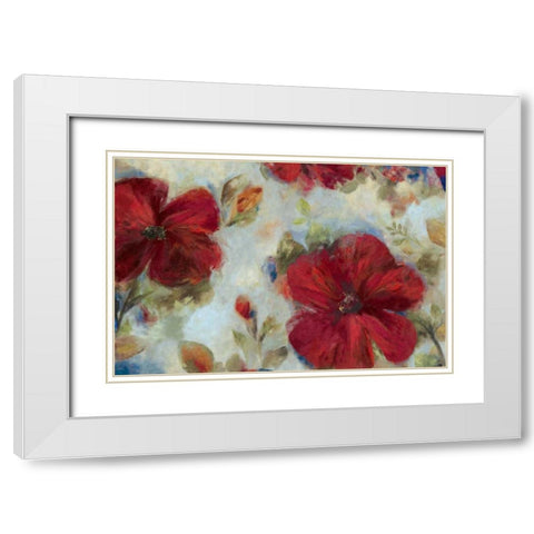 Lolita White Modern Wood Framed Art Print with Double Matting by Jensen, Asia