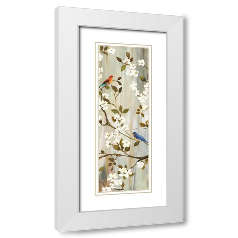 Bloom I White Modern Wood Framed Art Print with Double Matting by Jensen, Asia