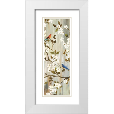 Bloom I White Modern Wood Framed Art Print with Double Matting by Jensen, Asia