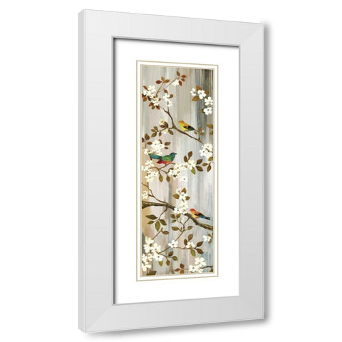 Bloom II White Modern Wood Framed Art Print with Double Matting by Jensen, Asia