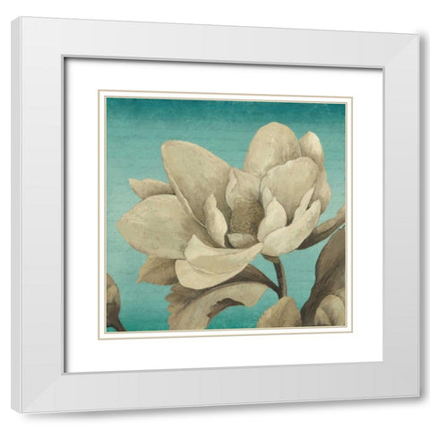 Slow Dance I White Modern Wood Framed Art Print with Double Matting by Jensen, Asia