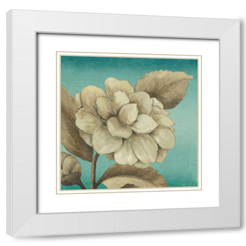 Slow Dance II White Modern Wood Framed Art Print with Double Matting by Jensen, Asia