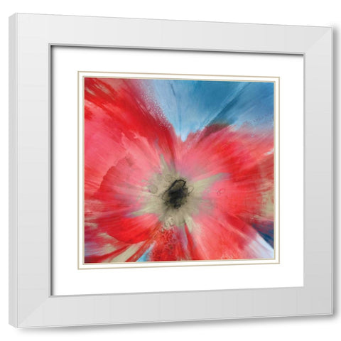 Aflame I White Modern Wood Framed Art Print with Double Matting by Jensen, Asia