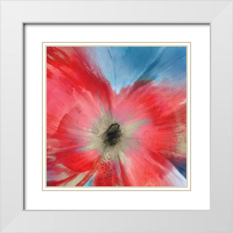 Aflame I White Modern Wood Framed Art Print with Double Matting by Jensen, Asia