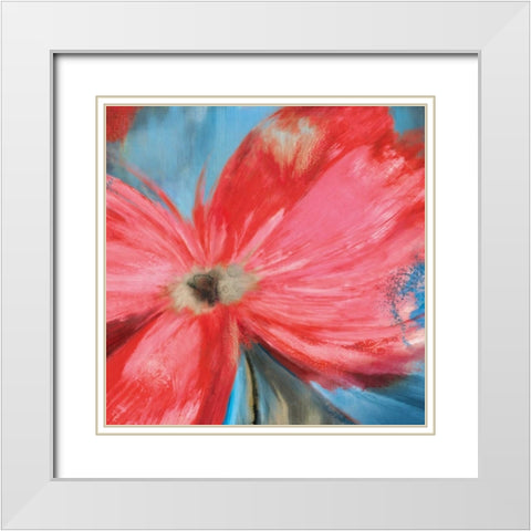 Aflame II White Modern Wood Framed Art Print with Double Matting by Jensen, Asia