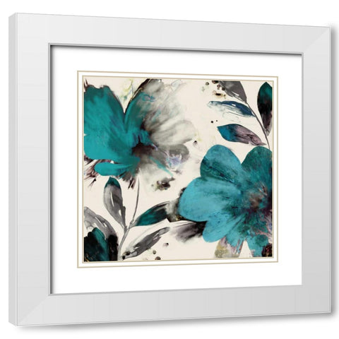 Summer Caress I White Modern Wood Framed Art Print with Double Matting by Jensen, Asia