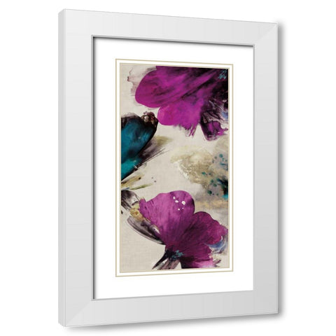 Midsummer Blooms II White Modern Wood Framed Art Print with Double Matting by Jensen, Asia