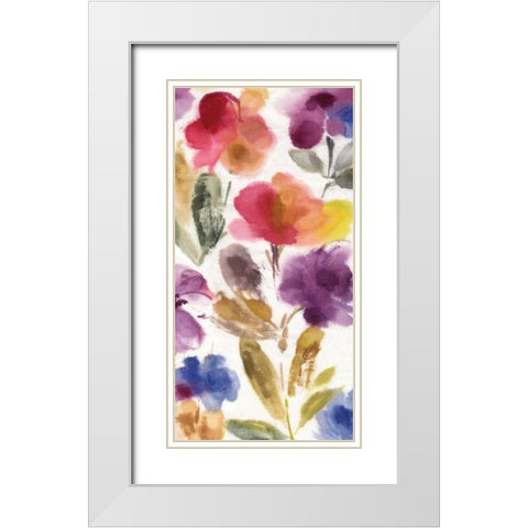 Charm I White Modern Wood Framed Art Print with Double Matting by Jensen, Asia