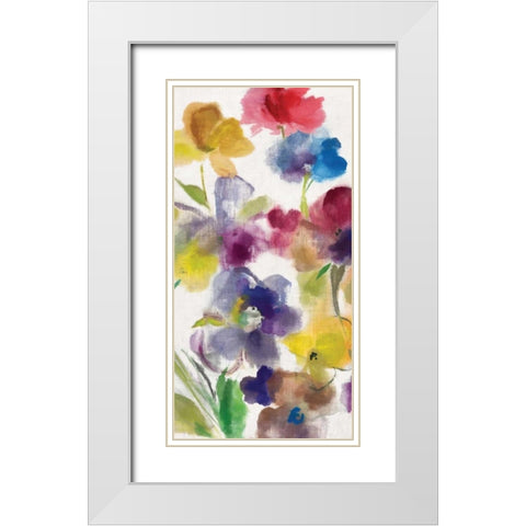 Charm II White Modern Wood Framed Art Print with Double Matting by Jensen, Asia