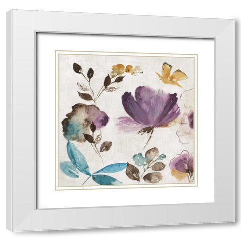 Quixotic I White Modern Wood Framed Art Print with Double Matting by Jensen, Asia