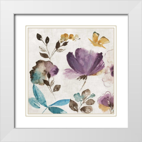 Quixotic I White Modern Wood Framed Art Print with Double Matting by Jensen, Asia