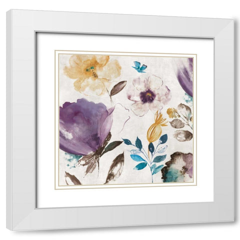 Quixotic II White Modern Wood Framed Art Print with Double Matting by Jensen, Asia