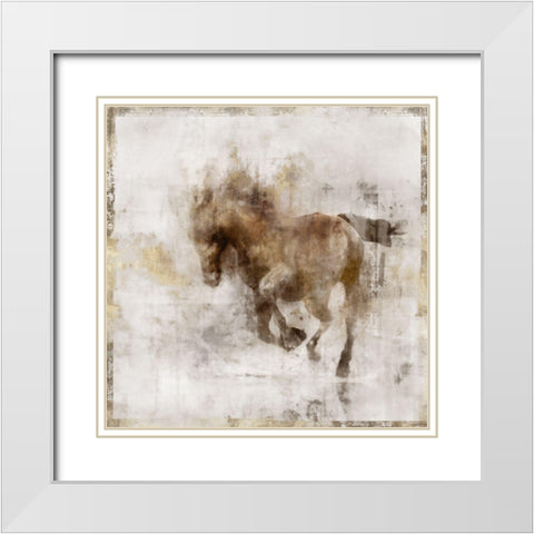 Long Road Home White Modern Wood Framed Art Print with Double Matting by Roko, Ken