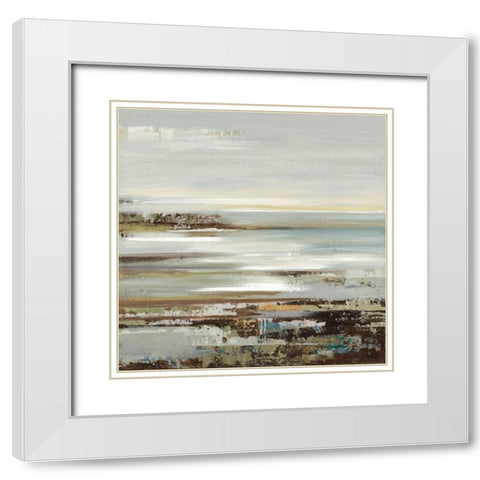 Abyss I White Modern Wood Framed Art Print with Double Matting by Lera