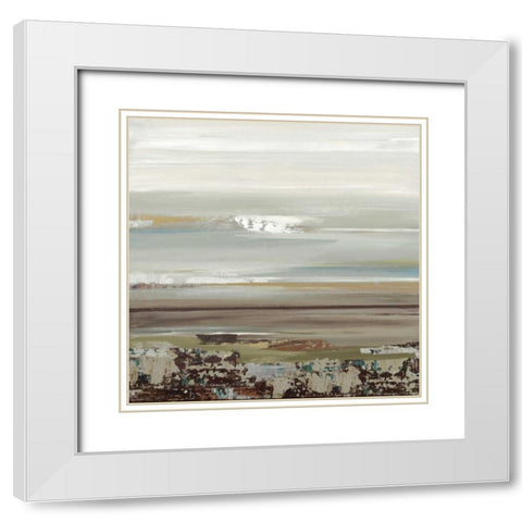 Abyss II White Modern Wood Framed Art Print with Double Matting by Lera
