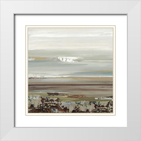 Abyss II White Modern Wood Framed Art Print with Double Matting by Lera