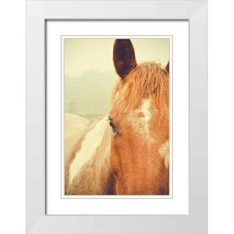 Chester White Modern Wood Framed Art Print with Double Matting by Joy, Olivia