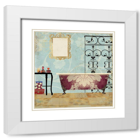 Chateau I White Modern Wood Framed Art Print with Double Matting by Pearce, Allison