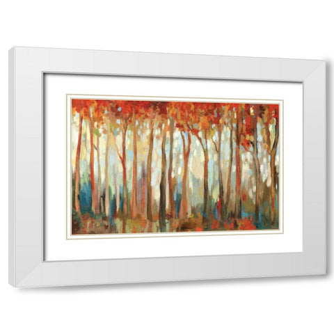 Marble Forest III White Modern Wood Framed Art Print with Double Matting by Pearce, Allison