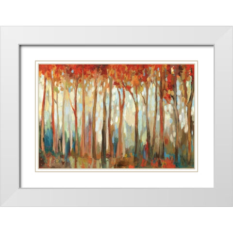 Marble Forest III White Modern Wood Framed Art Print with Double Matting by Pearce, Allison