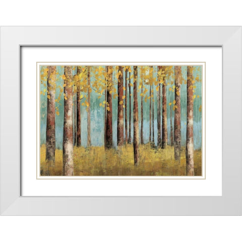 Birch Country White Modern Wood Framed Art Print with Double Matting by Pearce, Allison