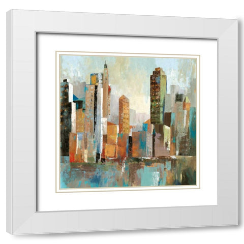 Maple Tree White Modern Wood Framed Art Print with Double Matting by Pearce, Allison