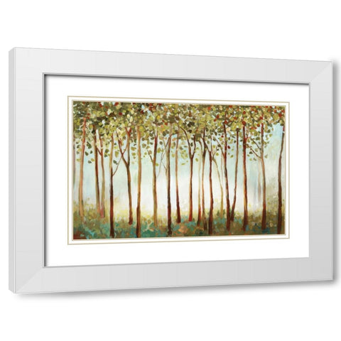 Riverside Forest White Modern Wood Framed Art Print with Double Matting by Pearce, Allison