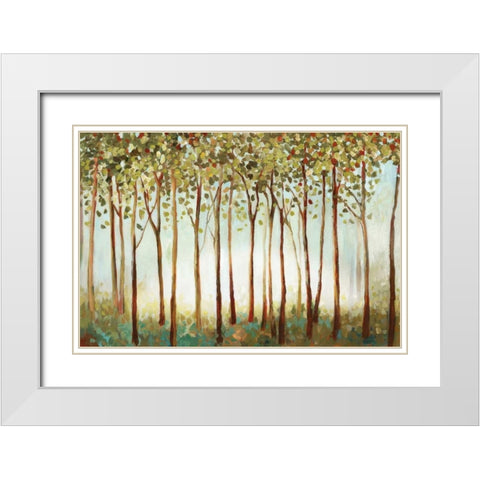 Riverside Forest White Modern Wood Framed Art Print with Double Matting by Pearce, Allison