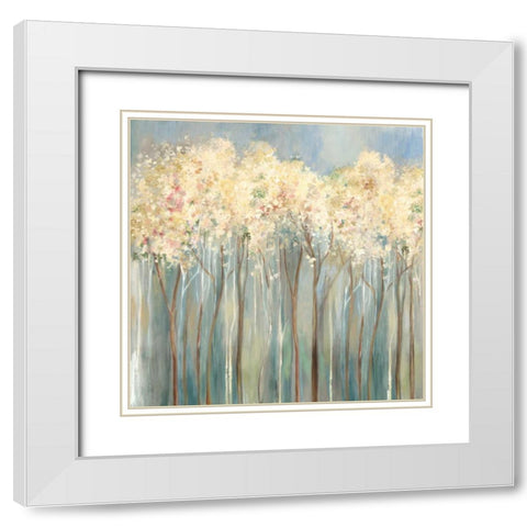 Overlooking II White Modern Wood Framed Art Print with Double Matting by Pearce, Allison